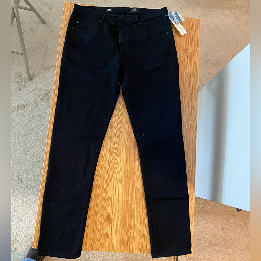 AG Jeans. Black Cigarette leg. Size 31. Prima. New with tags.